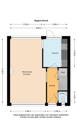 Floorplan - Willem de Zwijgerlaan 13, 2635 JJ Den Hoorn